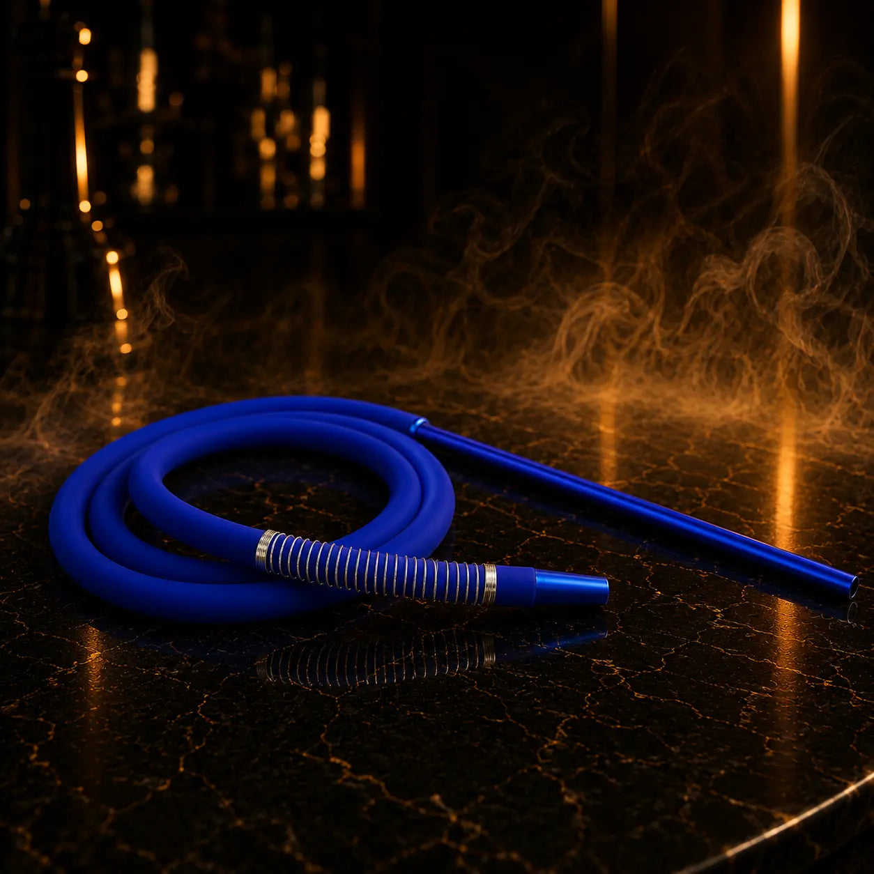 Hose and aluminum mouthpiece Granite Shisha Lounge and Store